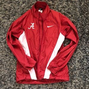 Crimson Nike athletic jacket